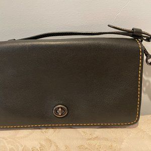 Coach Black Leather Small Crossbody Dinky